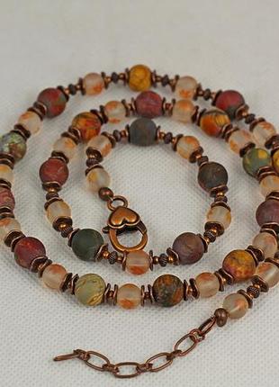 Буси no name яшма пікассо 69 см золотисті