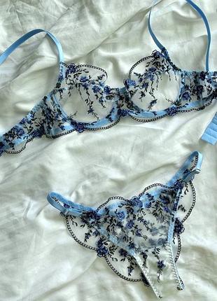 Білизна жіноча мереживна,блактний комплект білизни,нижня білизна жіноча ручної роботи