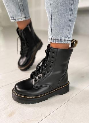 Ботинки женские с мехом мартенс dr martens