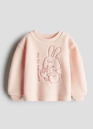 Флисовая теплая кофта h&amp;m от 98 до 104 см