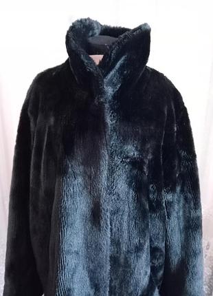 Легкий женский полушубок из эко мех под мутон фирмы r 18-20 размер