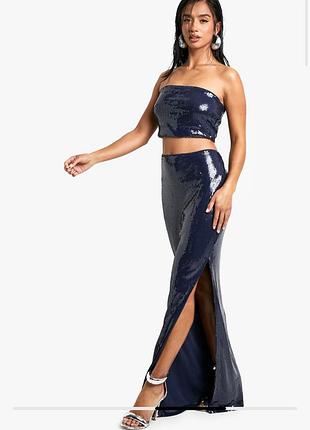 Костюм в паєтки від boohoo