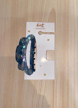 Заколка краб для волос с перламутровым эффектом