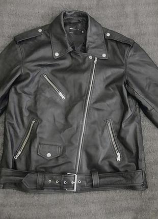 Куртка-косуха asos. кожа. размер s-m.