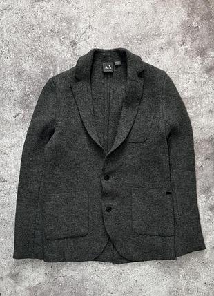 Шерстяне пальто куртка armani exchange