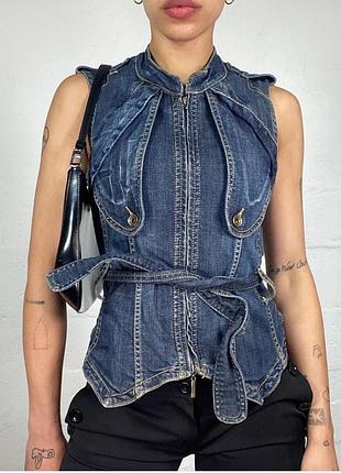 Джинсовий жилет,жилетка fornarina