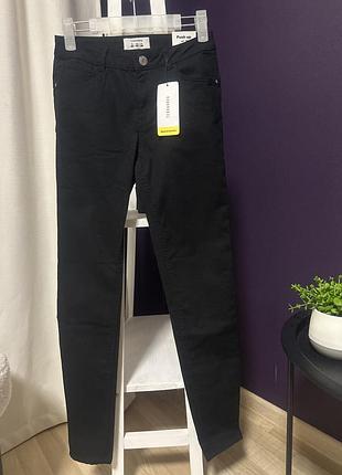 Джинси чорні скіні стрес