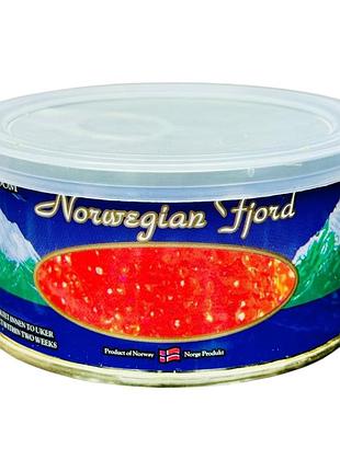 Ікра червона лососева (імітація) "norwegian fiord" 140 грам (ключ+кришка).