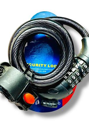 Велосипедний замок кодовий флагман ty566