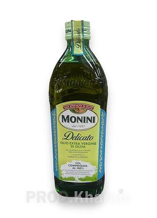 Оливкова олія monini delicato olio extra vergine di oliva 1 літр (скло)