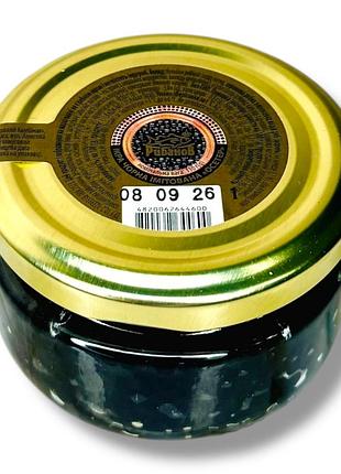 Ікра чорна осетрова (імітація) "рибанов" 110 грамів (скло + кришка)