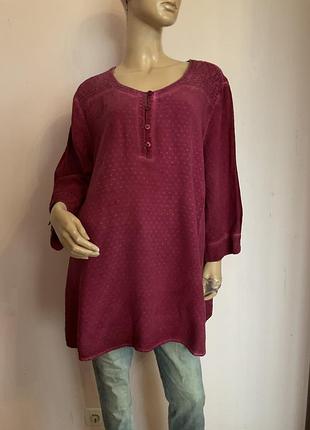 Вискозная блузка- батал/ 50-52/ brend ulla popken