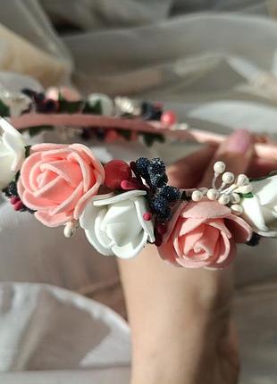 Обруч с цветами