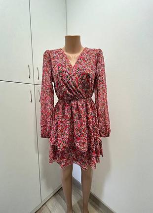 Женское платье в цветочек / женское  платье в цветочный принт /легкое платье обмен