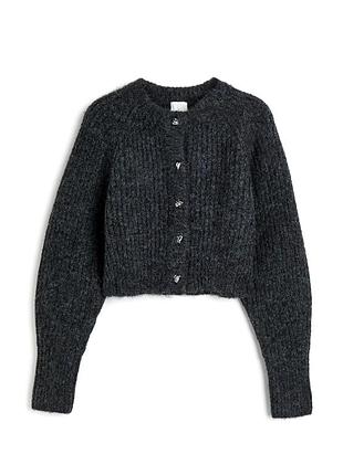 Объемный кардиган в рубч noик h&amp;m p xs