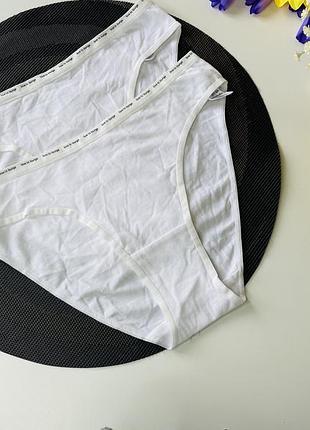 Комплект білих бавовняних трусиків 2 шт