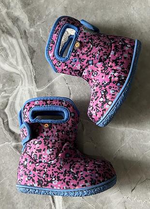 Водонепроникні чоботи bogs "baby little" з утеплювачем neo-tech  -10