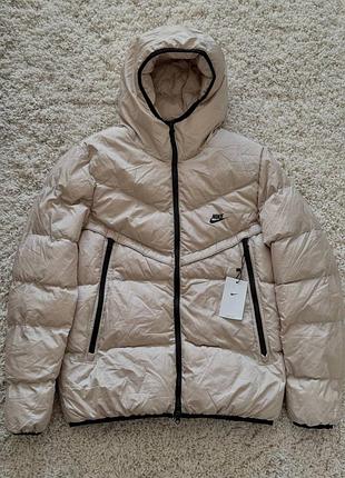 Пуховик nike storm-fit светло - бежевый