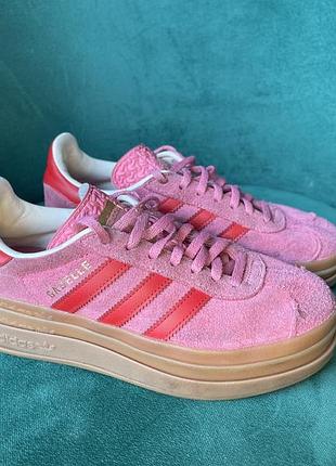 Жіночі кросівки adidas gazelle bold з потроєною гумовою підошвою 36 розмір