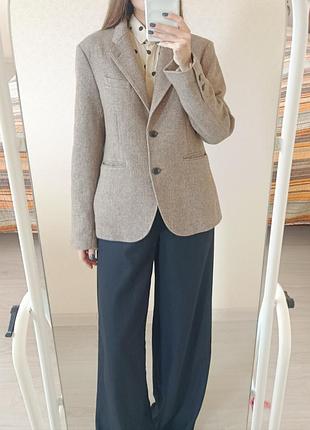 Шерстяной пиджак uniqlo&amp;ines de la fressange