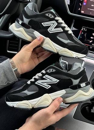 Женские кроссовки new balance 9060 black beige распродаж