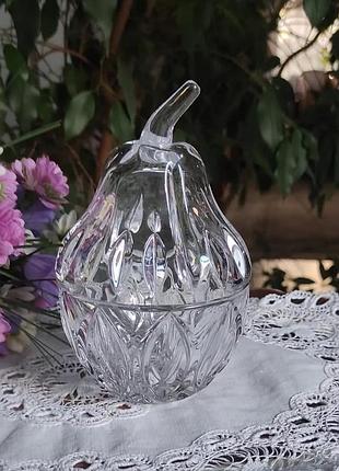 Кристальная груша для варенья, мармелада и т.д.
нижняя, винтаж
