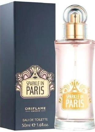 Женская туалетная вода sparkle in paris oriflame, 50л