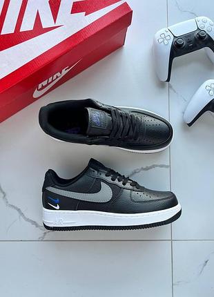 Стильные кроссовки nike air force 1 low se mini swoosh casual shoes black