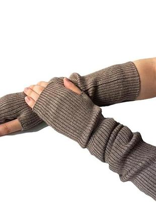 Теплі мітенки рукавички  накладні рукави