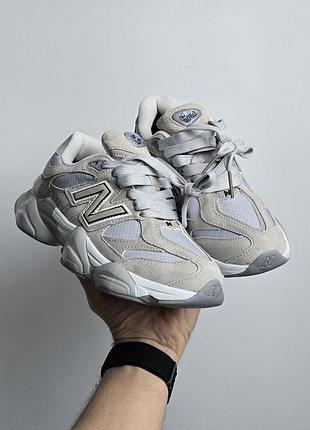Термо кроссовки new balance 9060 | gore-tex • sand / light gray •