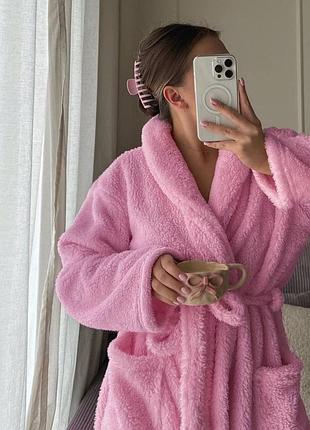 Женский махровых халат "зефирка"