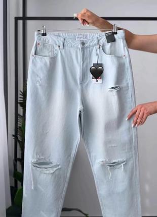 Джинси mom з високою посадкою d e n i m co