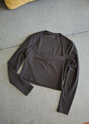 Укороченная кофта рубчик