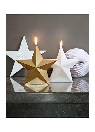 Різдвяна свічка зірка 2 шт 9х9х6 см livarno home