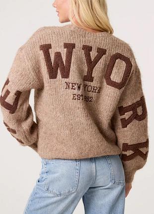Теплий светр оверсайз new york