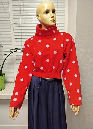 Трендовый свитерик в горох