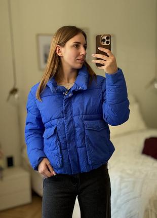 Куртка жіноча тепла с-м 42-44 , синя