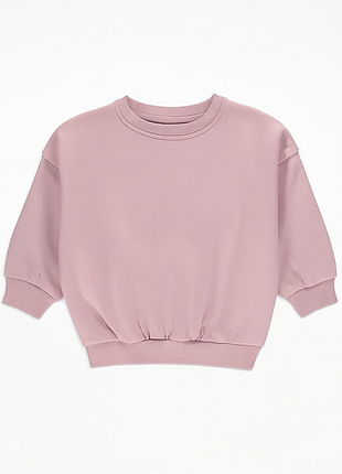 Рожевий світшот з начосом для дівчинки