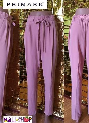 Брюки/брюки на резинке и завязках с карманами по бокам primark