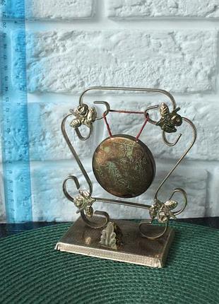 Декоративный настольный гонг. металл