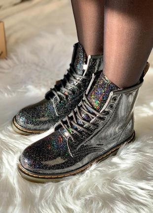 Ботинки женские с мехом мартенс dr martens