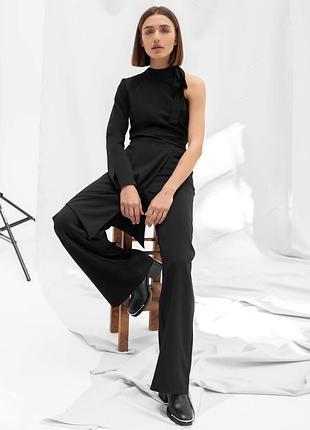 Чорний комбінезон з брюками zara