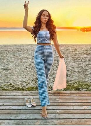 Штани в клітинку zara