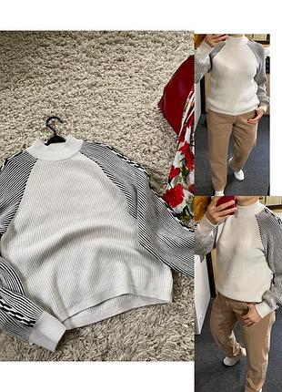 Актуальний теплий светр в білому кольорі,object,p.l/xl