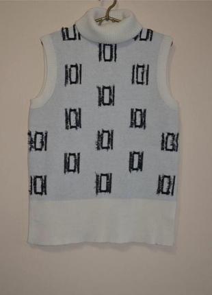 Люксовый бренд. шерстяной топ безрукавка derek lam