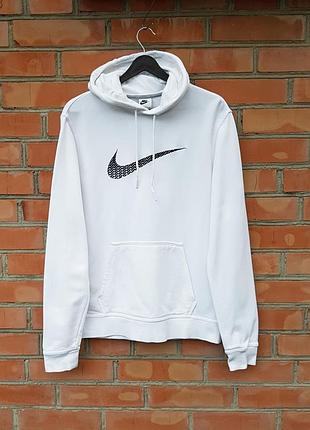 Nike club big embroidered swoosh худи кофта оригинал (m)