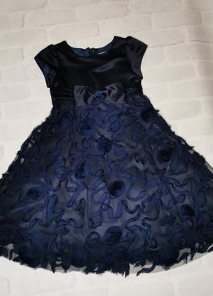 Нарядное пышное платье на 6 - 7 лет4 фото
