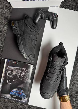 Чоловічі кросівки salomon x ultra 4 mid fur all black
