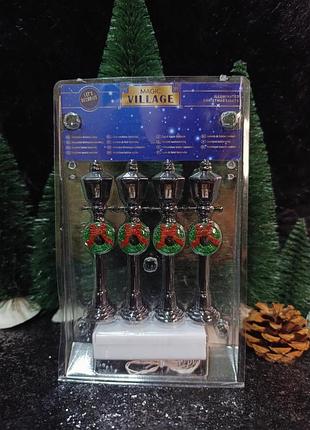 Magic village фонари уличные фонарики фонары для городка в кукольный домик