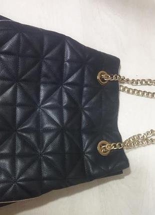Сумка кожаная river island 2